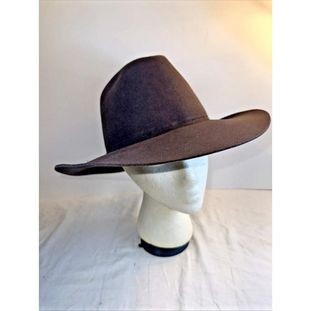 Vintage Ace Hy Sales Brown Cavalry Western Hat 7 5/8 Wool Felt USA NOS